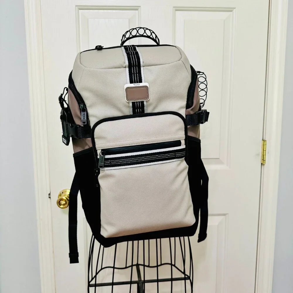 TUMI ALPHA BRAVO RESERVE UNISEX BACKPACK CHALK RUCKSACK